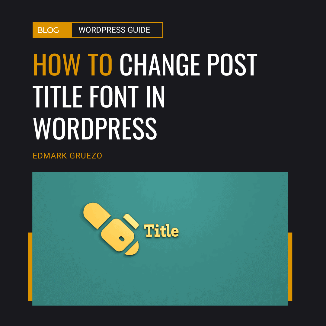 How To Change Post Title Font Size In Wordpress